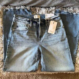 KanCan Women's Light Blue Straight Leg Jeans